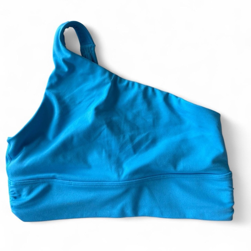 Athleta One-Shoulder Blue Sports Bra